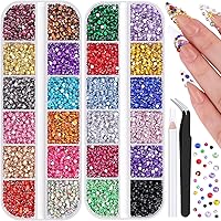 Amazon | ラインストーン カラー 大容量 1.4mm~8mm 13色 SS3~SS40